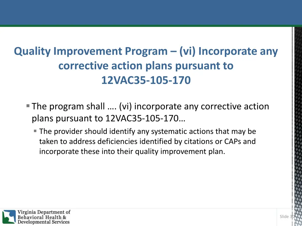 quality improvement program vi incorporate