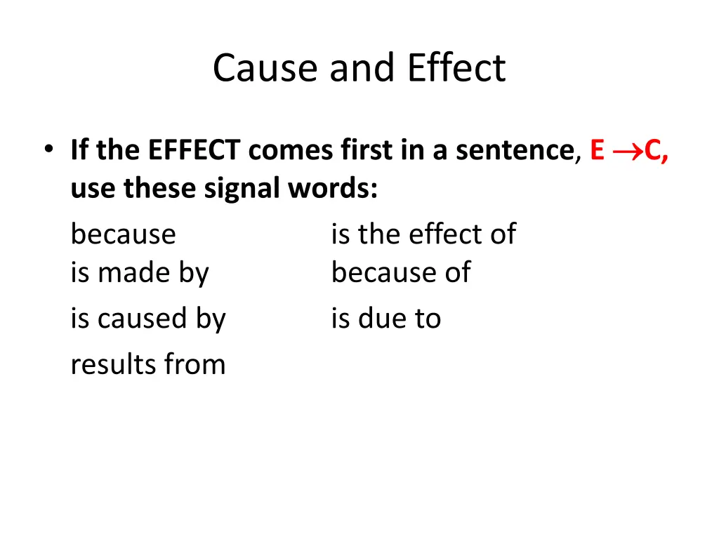 cause and effect 6