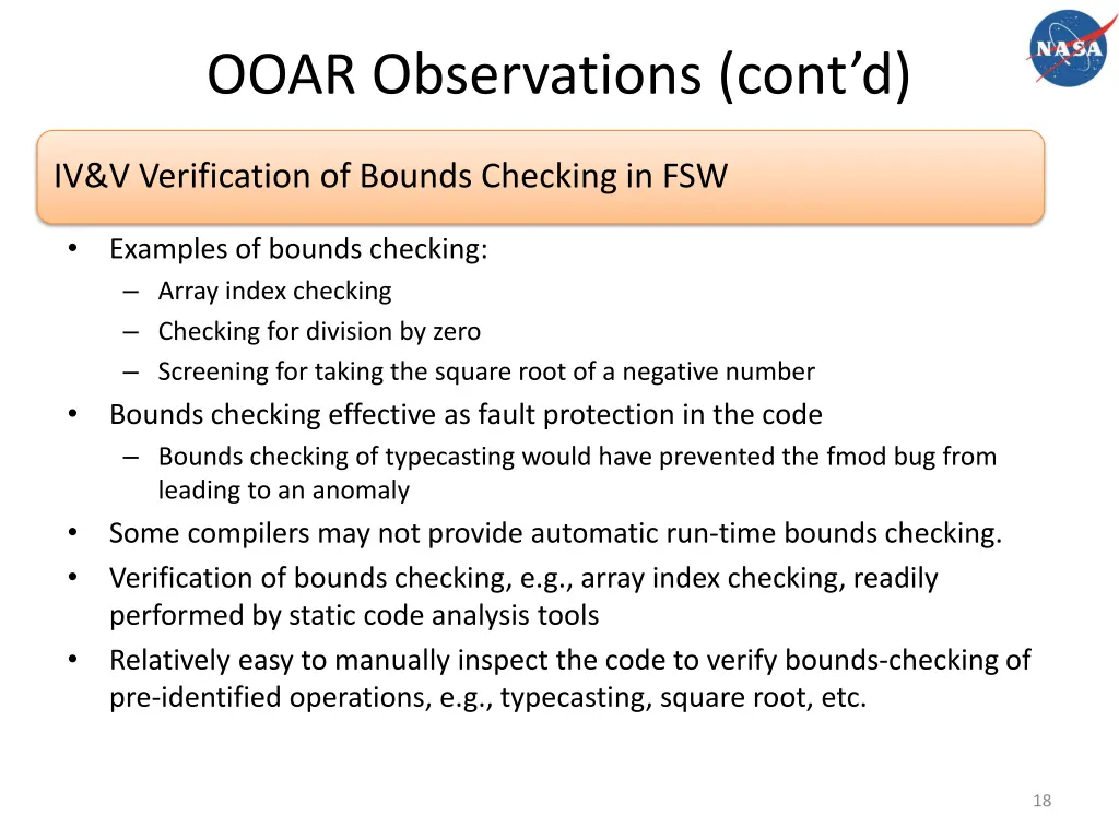 ooar observations cont d 2