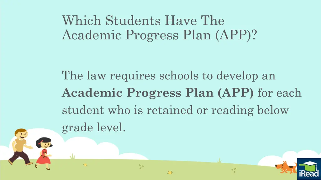 which students have the academic progress plan app