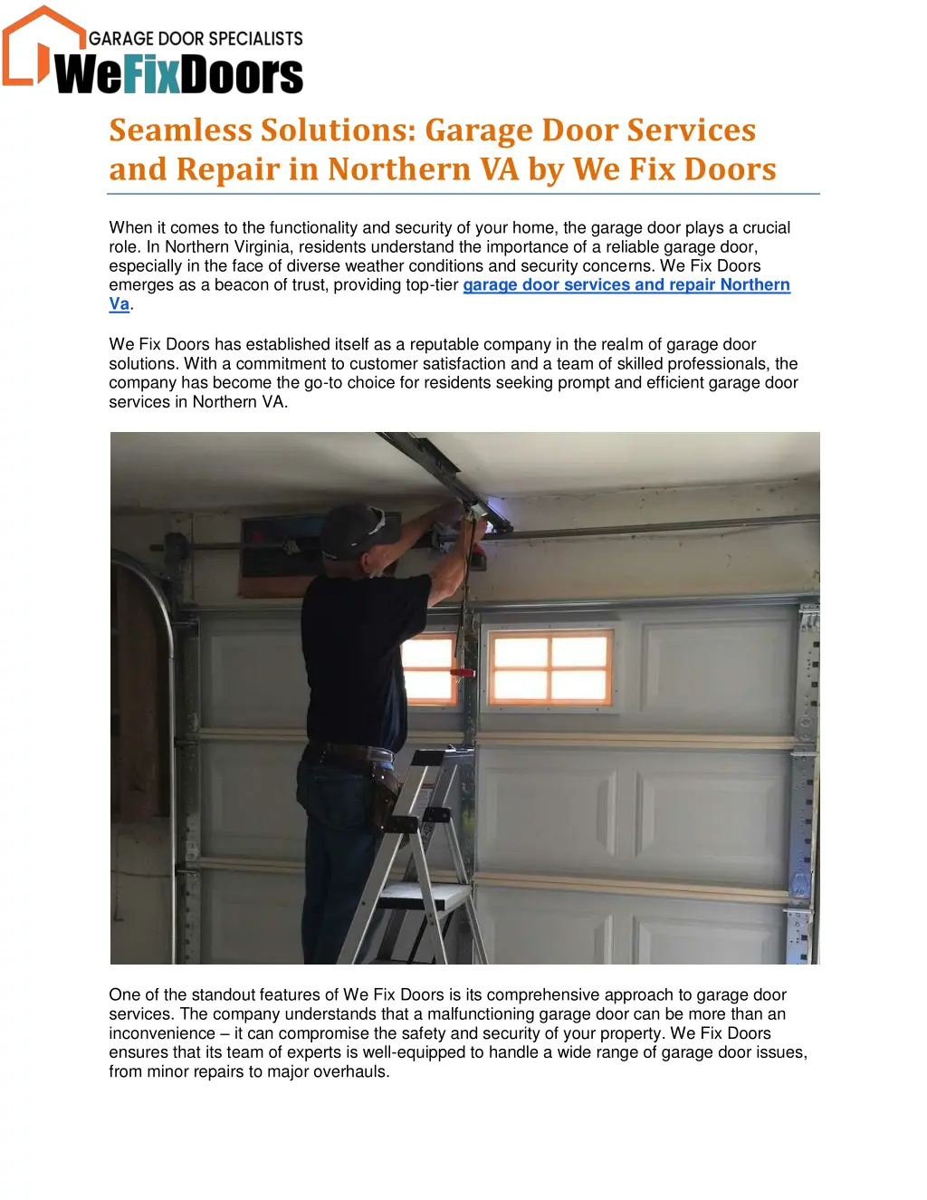 seamless solutions garage door services