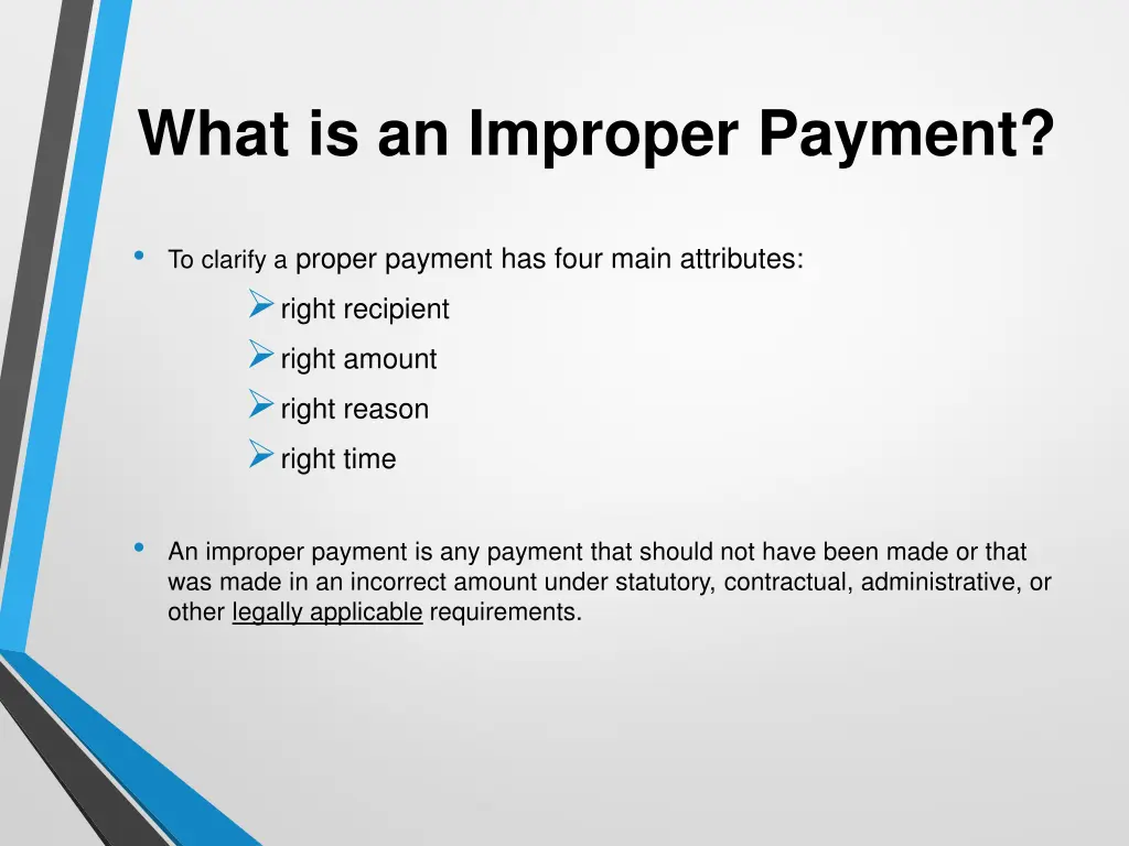 what is an improper payment