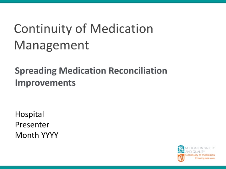 continuity of medication management