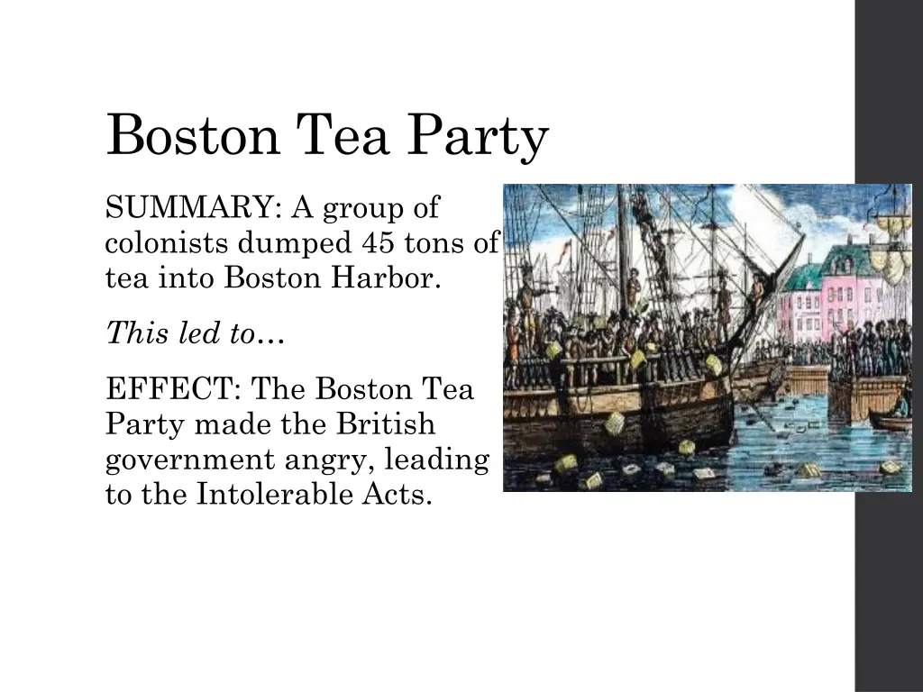 boston tea party