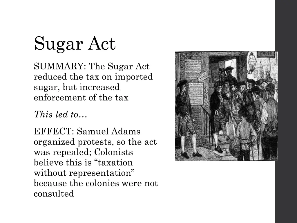 sugar act