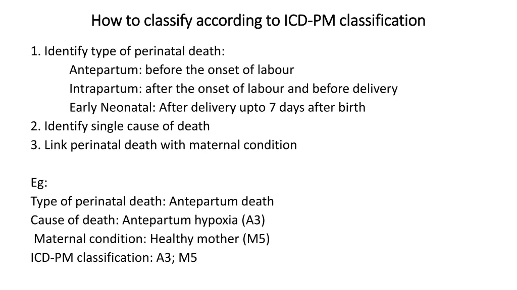 how to classify according to icd how to classify