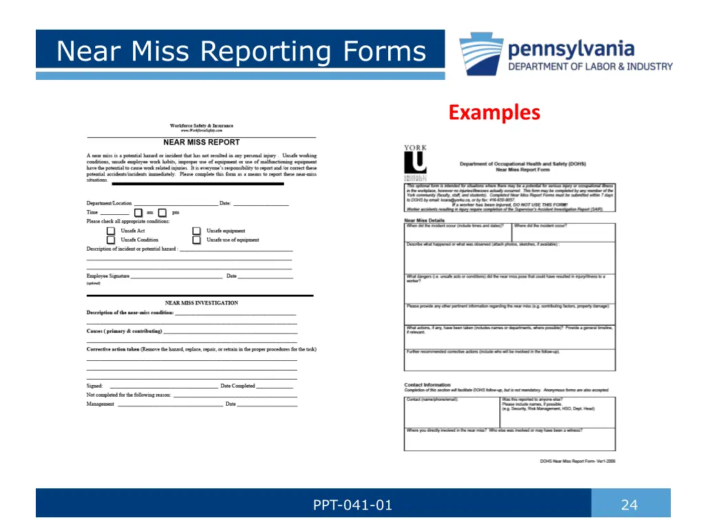 near miss reporting forms