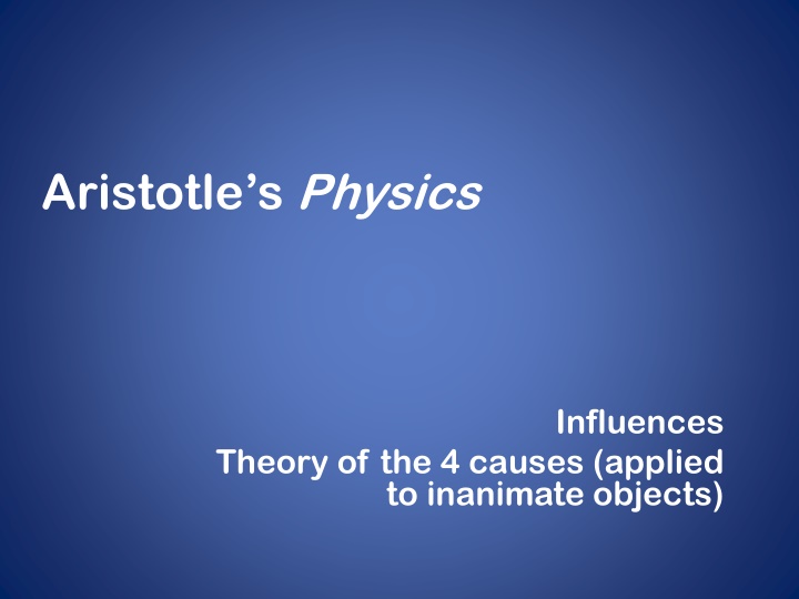 aristotle s physics