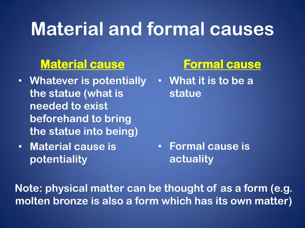 material and formal causes