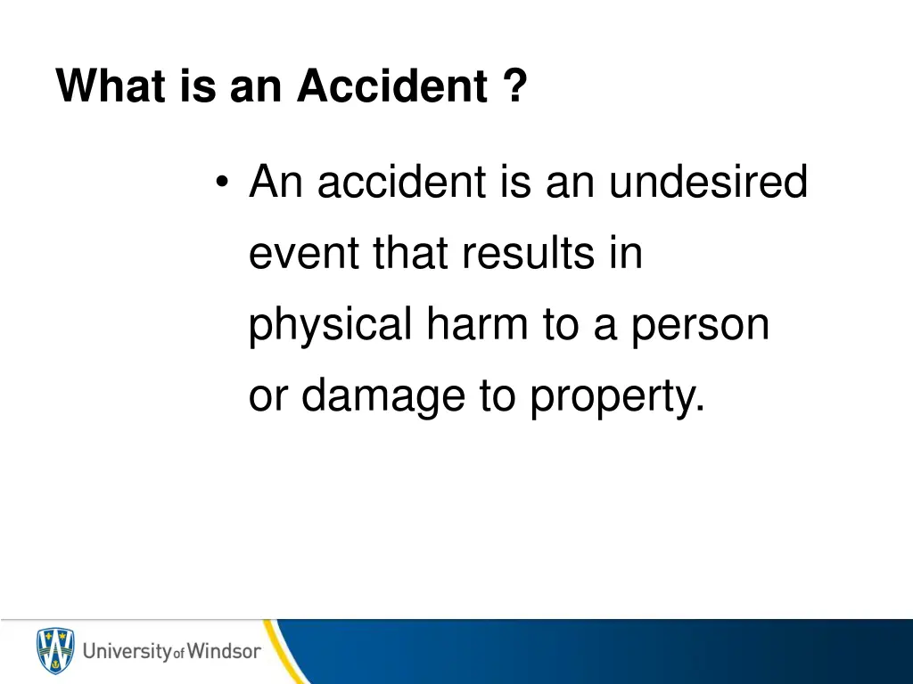 what is an accident