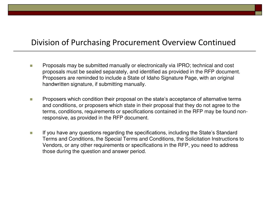 division of purchasing procurement overview