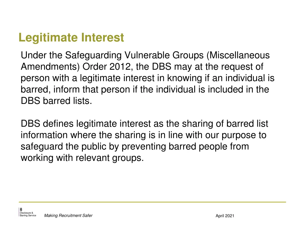 legitimate interest