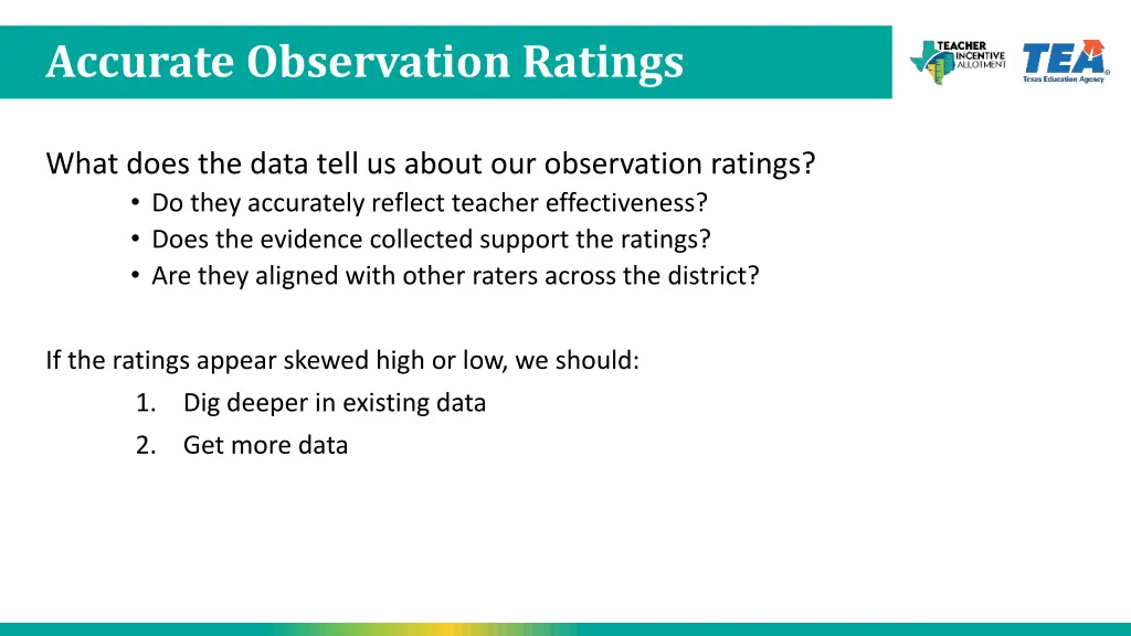 accurate observation ratings