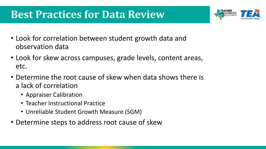 best practices for data review