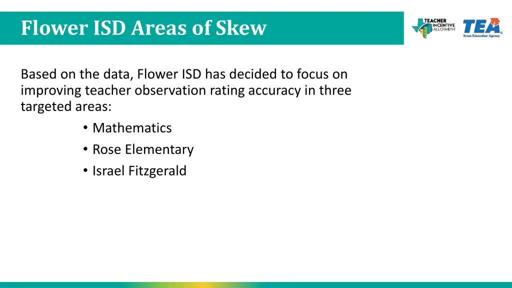 flower isd areas of skew