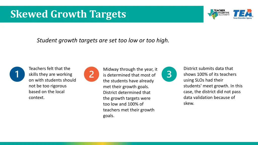 skewed growth targets