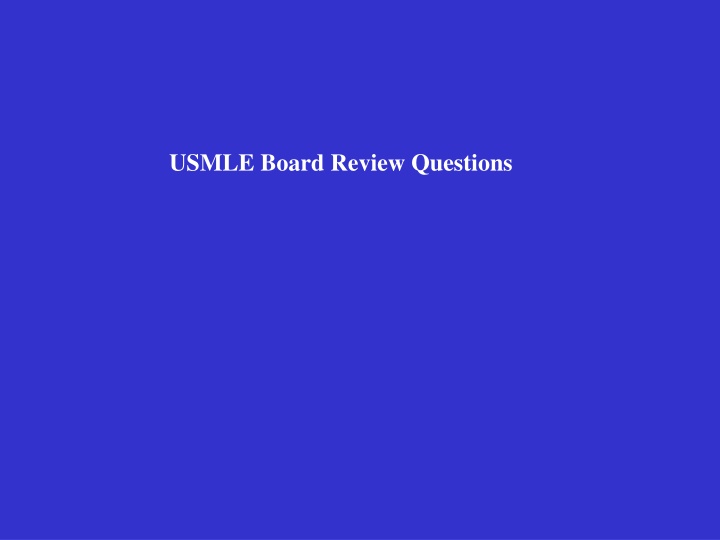 usmle board review questions