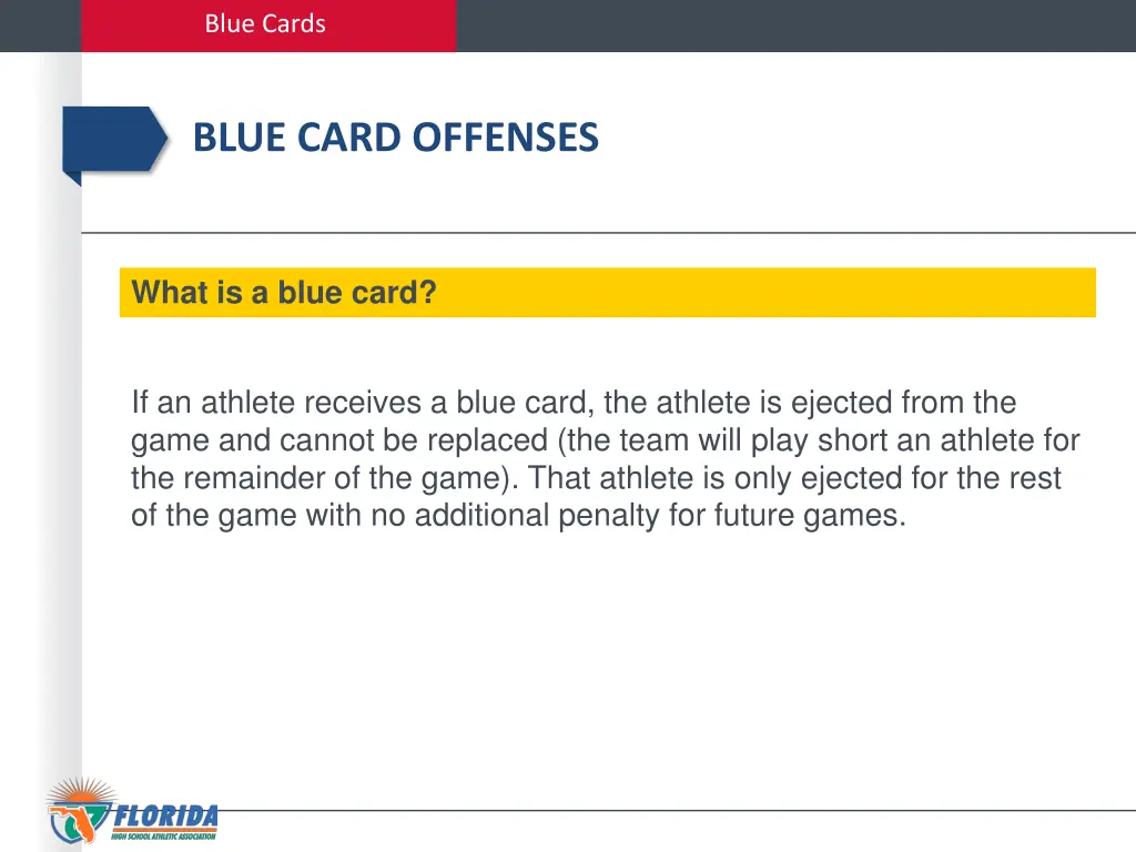 blue cards