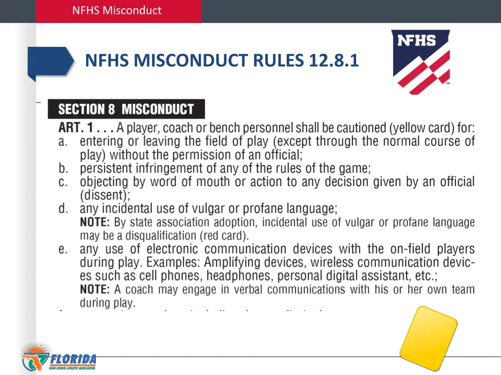 nfhs misconduct