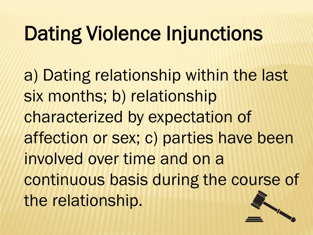 dating violence injunctions dating violence