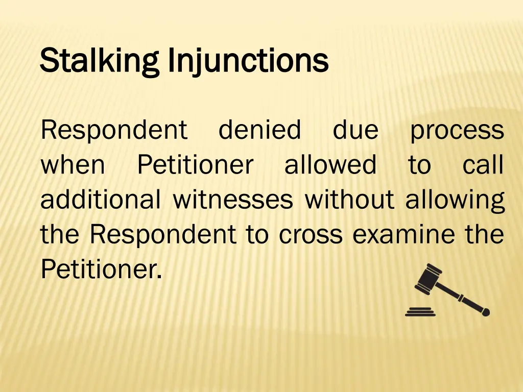 stalking injunctions stalking injunctions 18