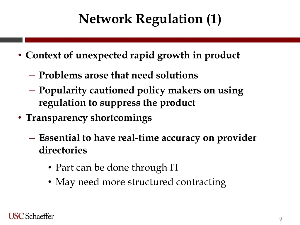 network regulation 1