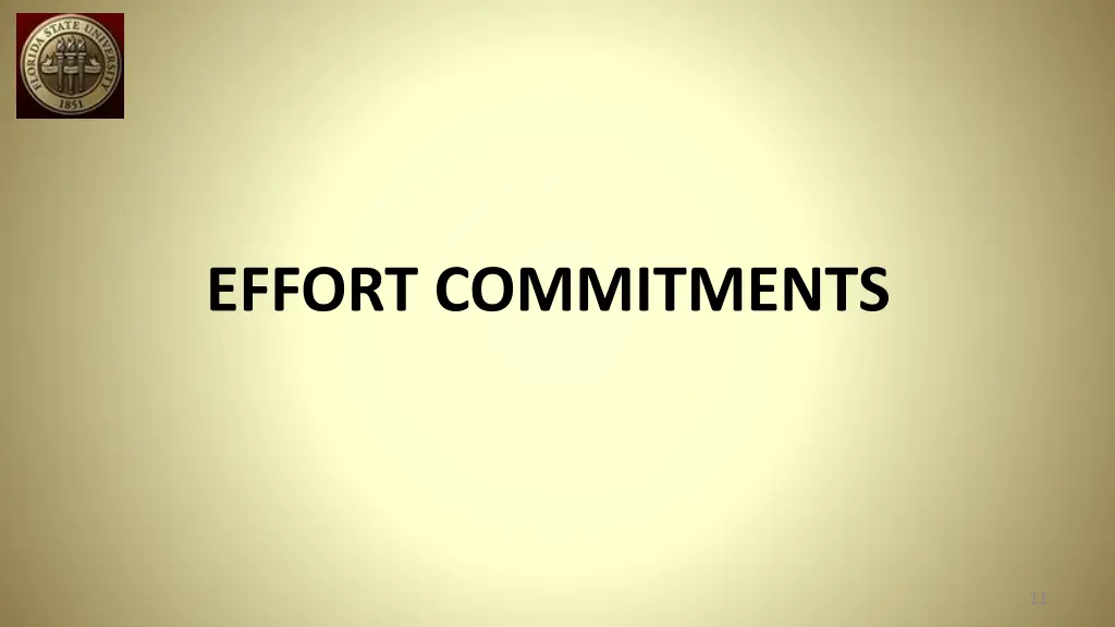 effort commitments