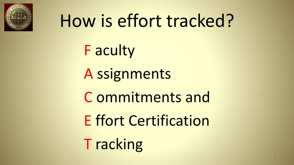 how is effort tracked