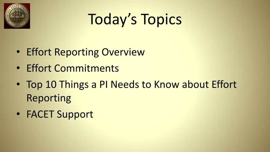 today s topics