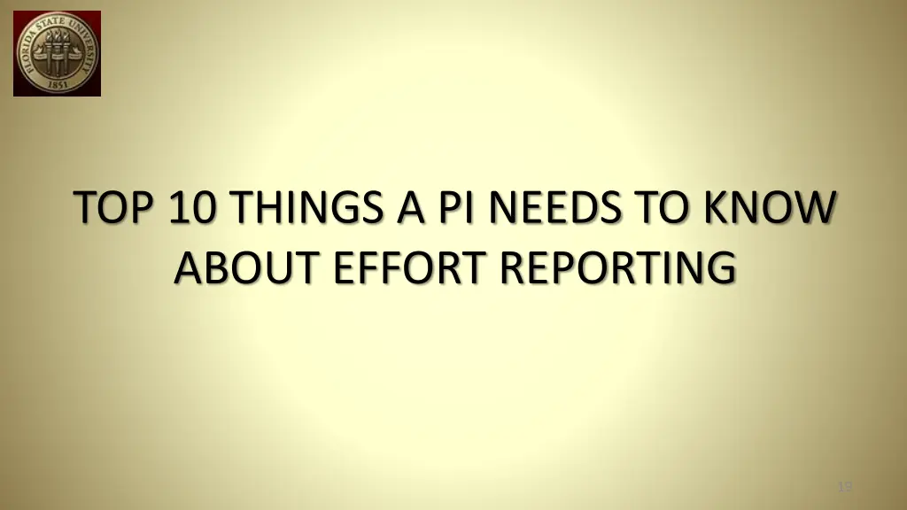 top 10 things a pi needs to know about effort