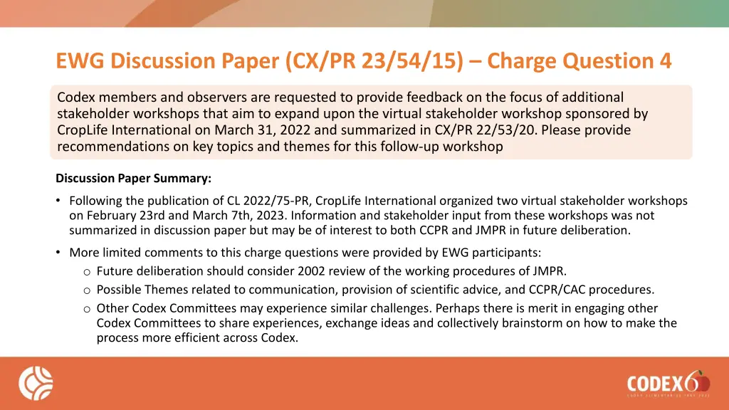 ewg discussion paper cx pr 23 54 15 charge 3