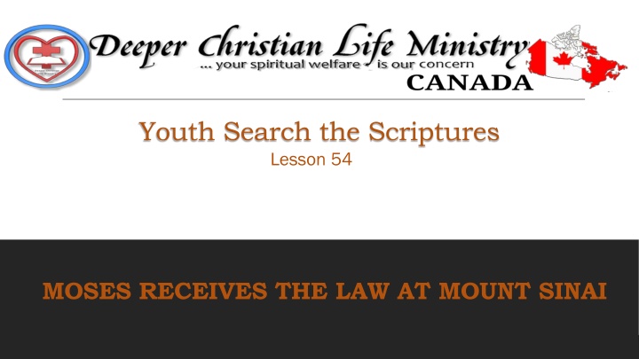 youth search the scriptures lesson 54