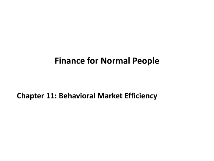 finance for normal people