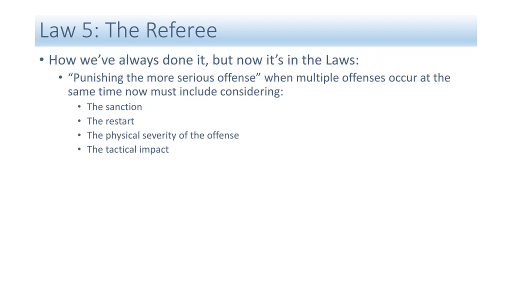 law 5 the referee 1