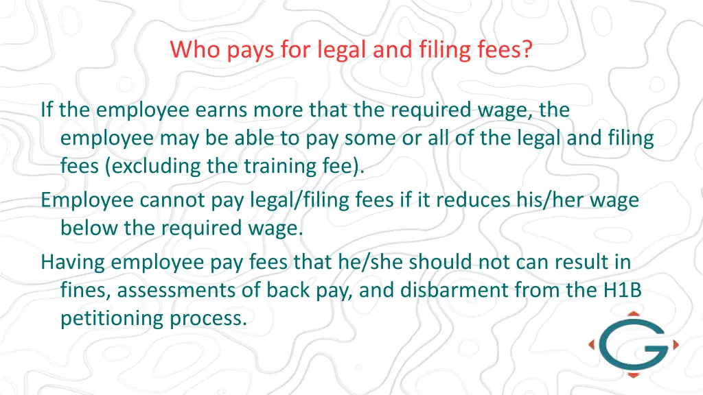 who pays for legal and filing fees