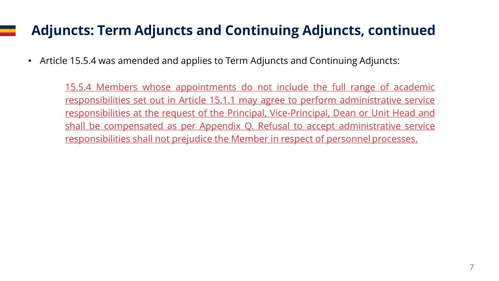 adjuncts term adjuncts and continuing adjuncts 1