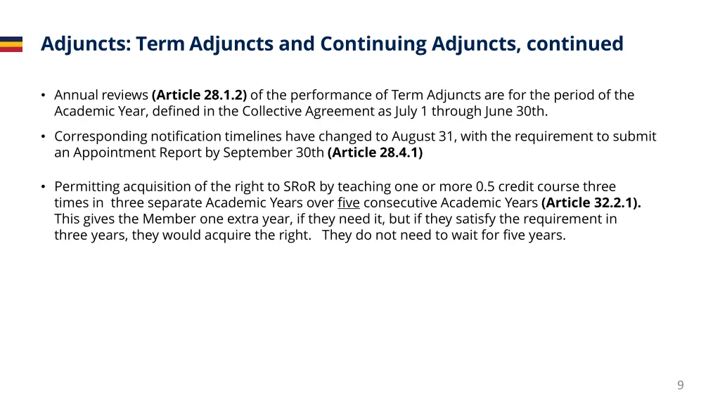 adjuncts term adjuncts and continuing adjuncts 3