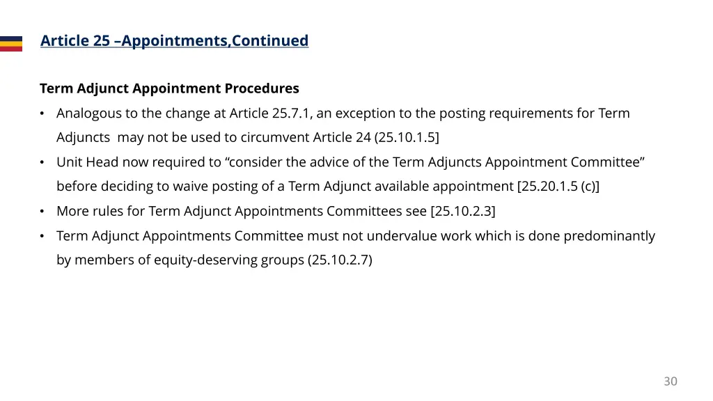 article 25 appointments continued 1