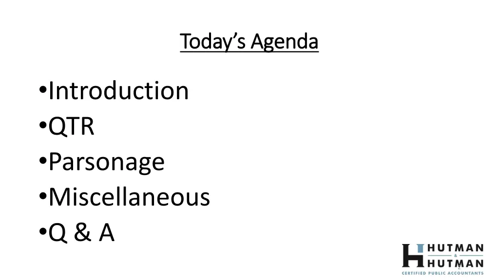 today s agenda today s agenda