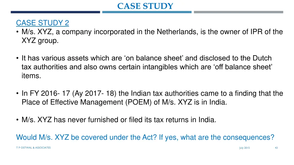 case study 1