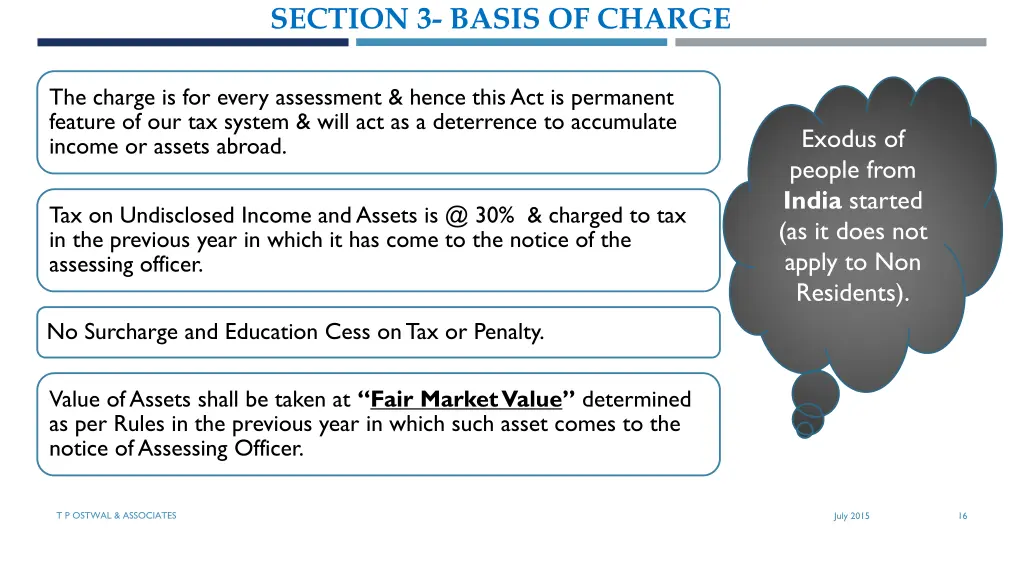 section 3 basis of charge