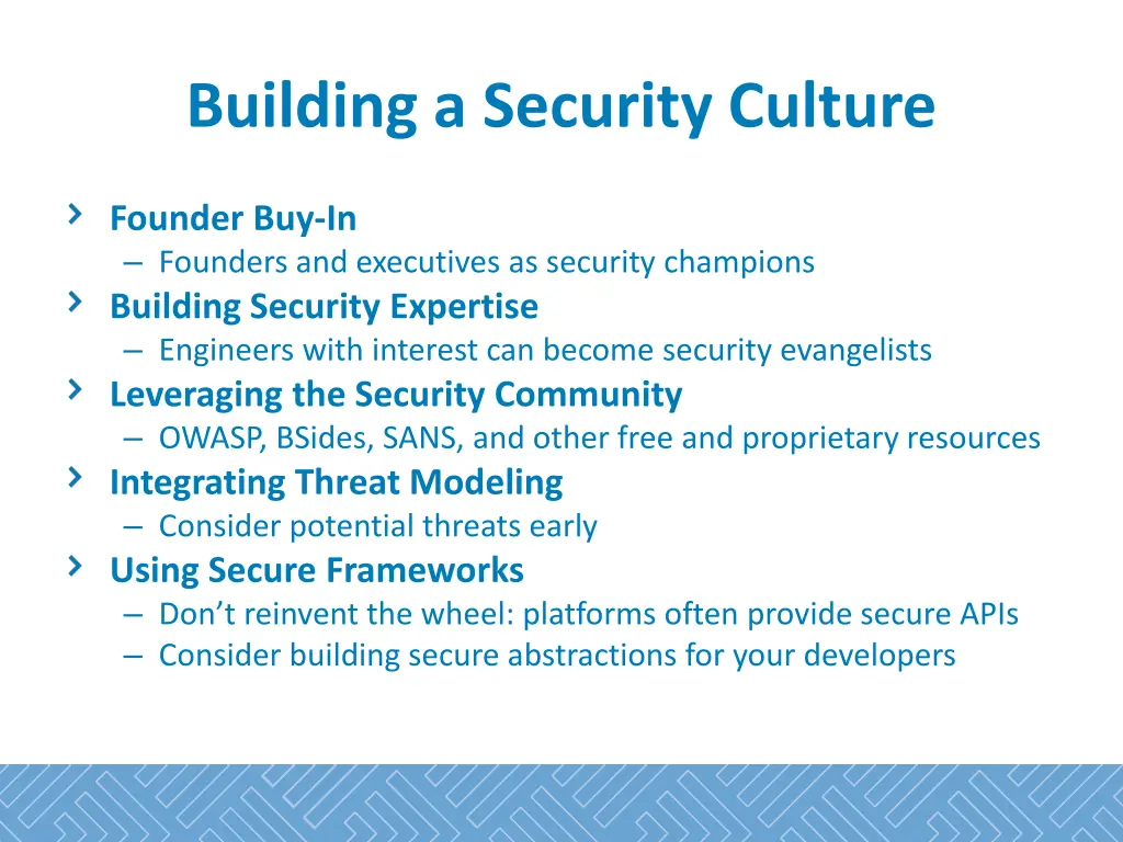 building a security culture 1