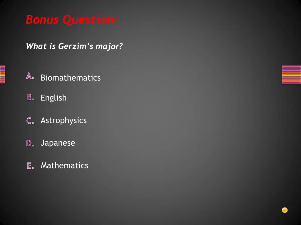 bonus question 5