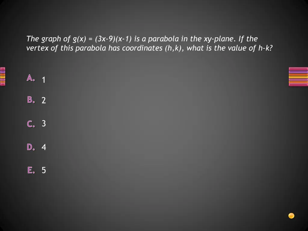 the graph of g x 3x 9 x 1 is a parabola