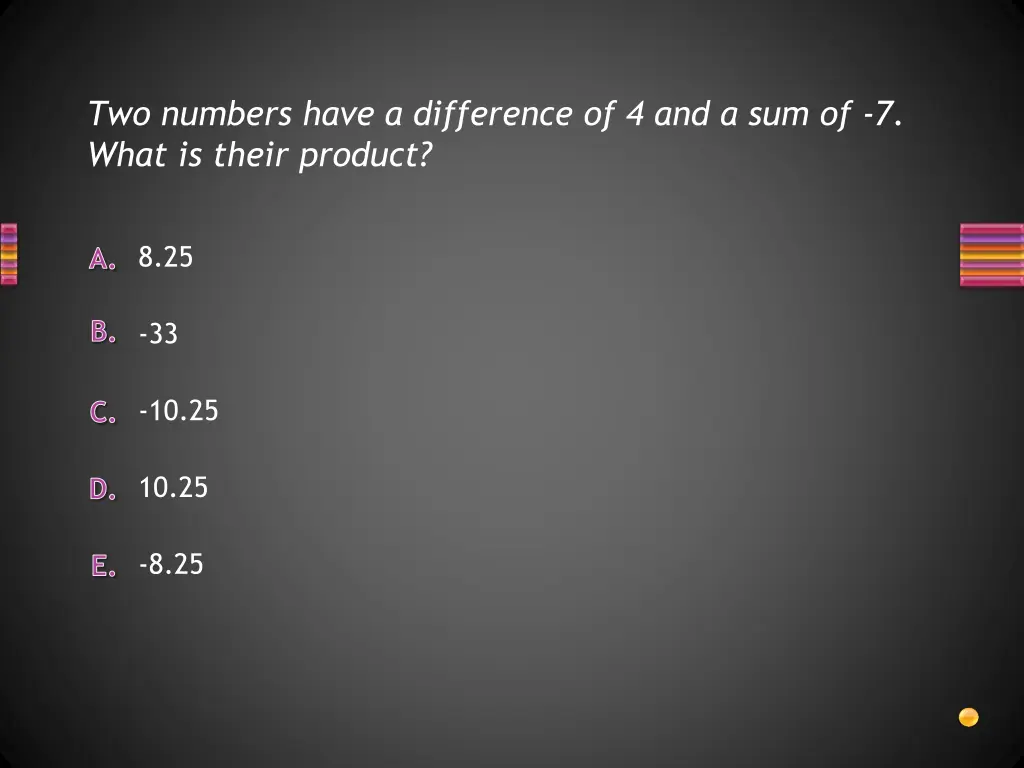 two numbers have a difference