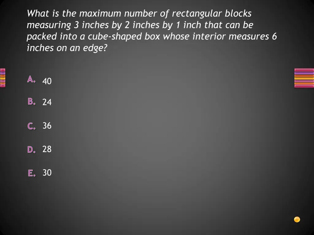 what is the maximum number of rectangular blocks