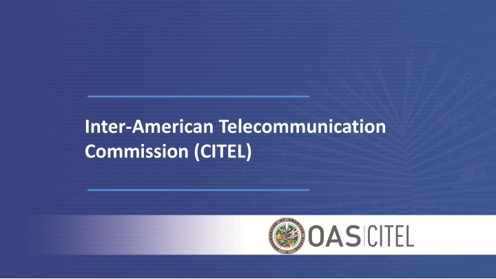 inter american telecommunication commission citel