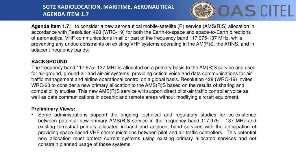 sgt2 radiolocation maritime aeronautical agenda 1