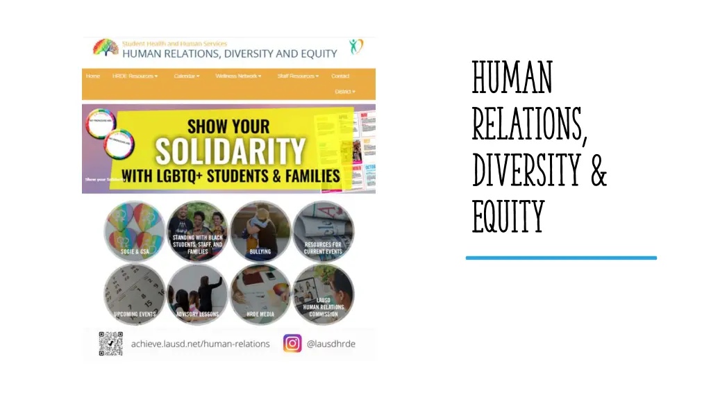 human relations diversity equity