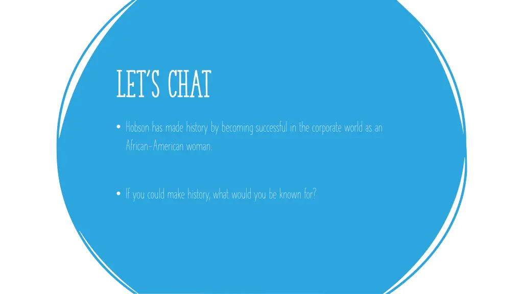 let s chat